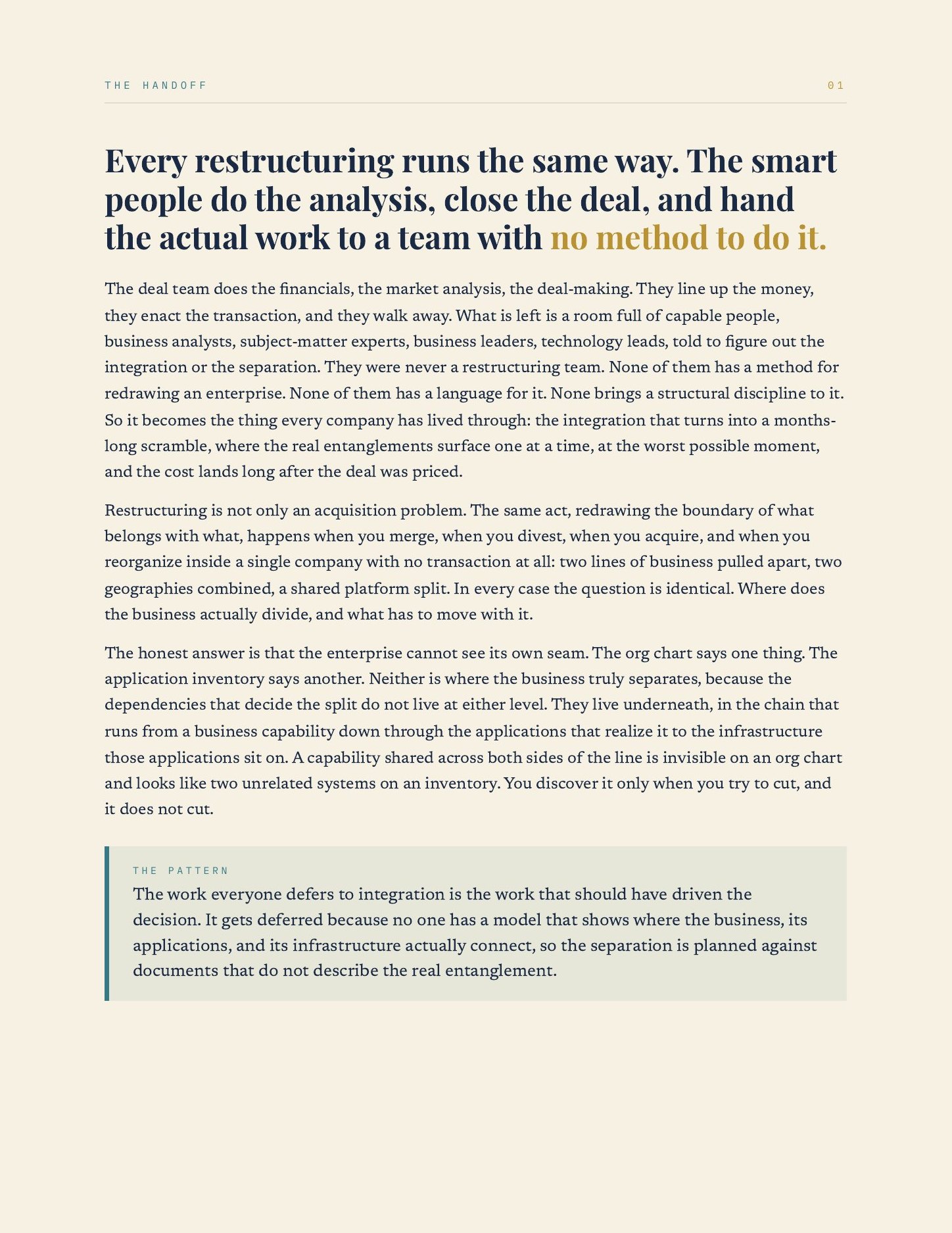 Carlson BCM for Restructuring, page 2