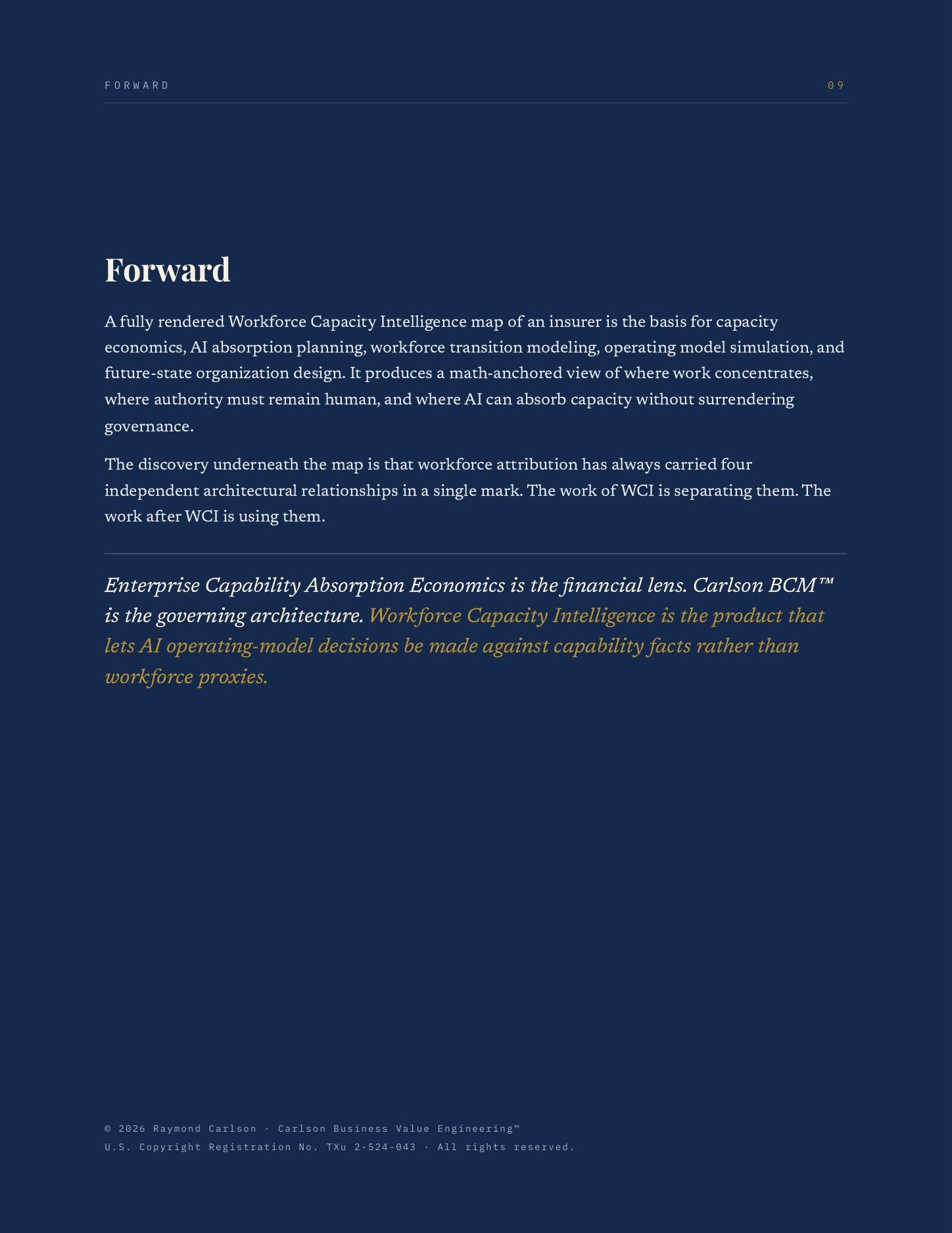 Workforce Capacity Intelligence, page 10